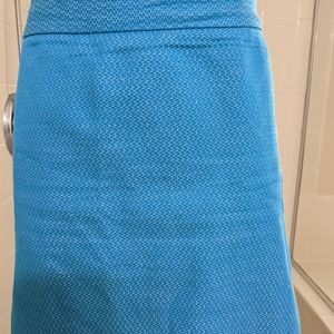 Banana Republic Skirt Blue A line knree length sz 12
